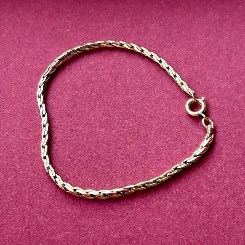 Vintage Gold Filled Chain Bracelet - Picture 6 of 7